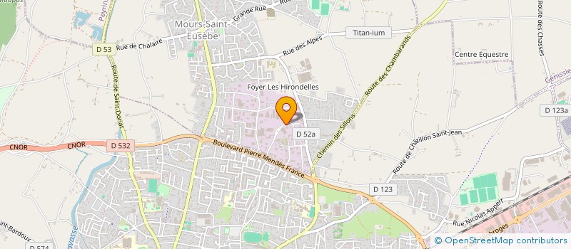 localisation de l'entreprise SCI KINES-MURIERS  MOURS-SAINT-EUSEBE