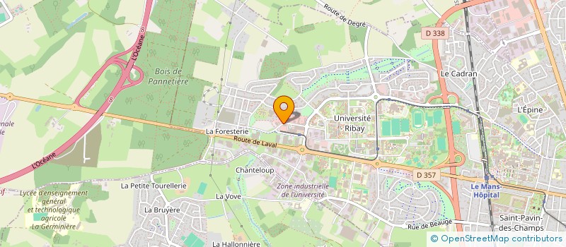 localisation de l'entreprise SCI KINES-RIBAY  LE MANS