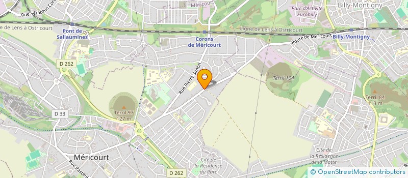 localisation de l'entreprise SCI KINESANTE SPORT  MERICOURT