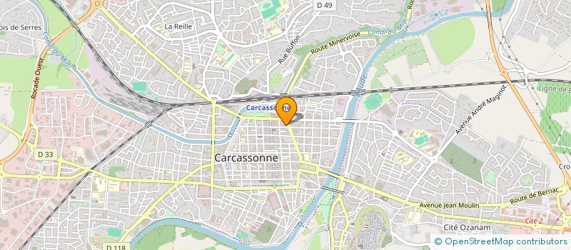 localisation de l'entreprise SCI KINESIA à CARCASSONNE