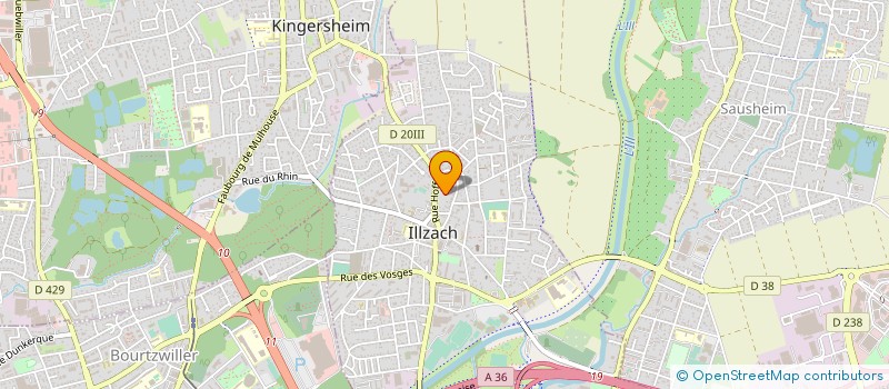 localisation de l'entreprise SCI KINESITHERAPIE 91  ILLZACH