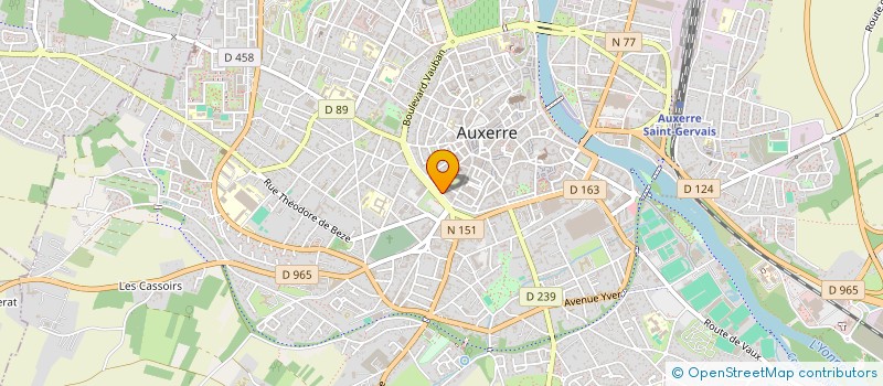 localisation de l'entreprise SCI KINESITHERAPIE CHAHIN-GARCHERY à AUXERRE