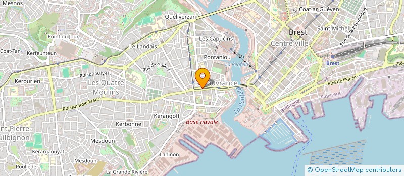 localisation de l'entreprise SCI KINESITHERAPIE RECOUVRANCE  BREST