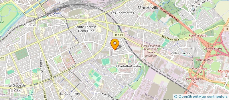 localisation de l'entreprise SCI KINESPACE à MONDEVILLE