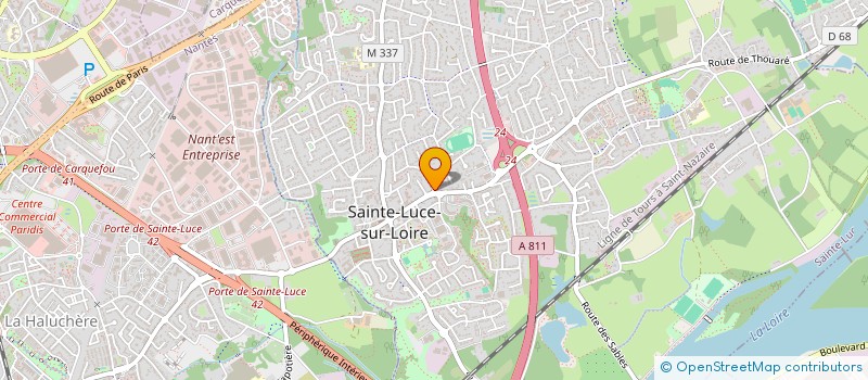 localisation de l'entreprise SCI KINESPORT  SAINTE-LUCE-SUR-LOIRE