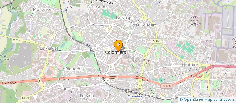 localisation de l'entreprise SCI KINEVAL à COLOMIERS