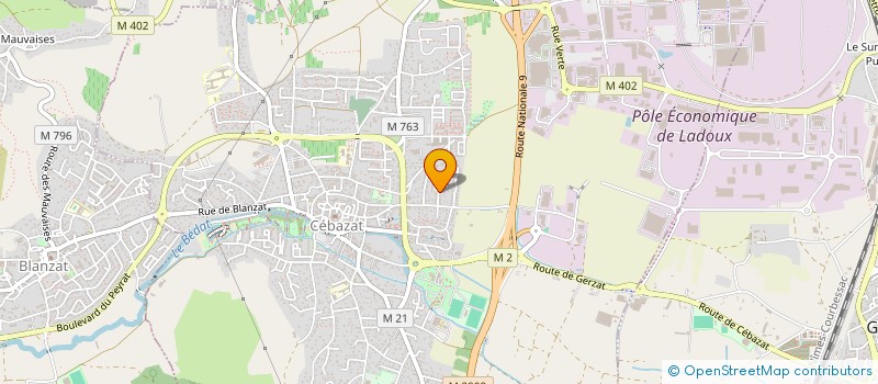 localisation de l'entreprise SCI KINEVAYE  CEBAZAT