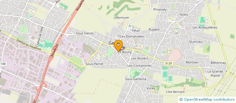 localisation de l'entreprise SCI KINEVOLUTION  GENAS