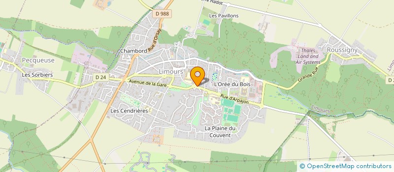 localisation de l'entreprise SCI KINEXIS à LIMOURS