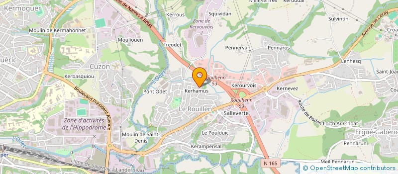 localisation de l'entreprise SCI KING BEE  ERGUE-GABERIC