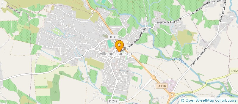 localisation de l'entreprise SCI KING CROSS à VILLEMOUSTAUSSOU