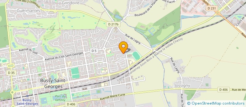 localisation de l'entreprise SCI KINGHOUSE  BUSSY-SAINT-GEORGES