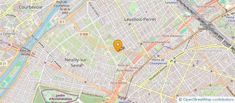 localisation de l'entreprise SCI KINI à NEUILLY-SUR-SEINE