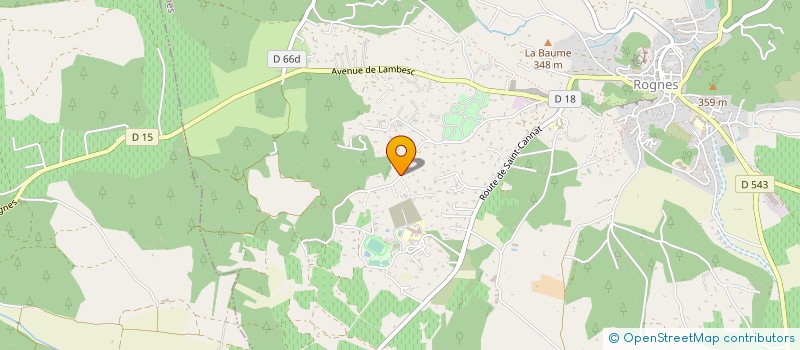 localisation de l'entreprise SCI KINOSTEO  ROGNES