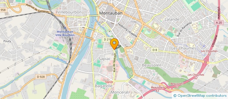 localisation de l'entreprise SCI KINOSTEO  MONTAUBAN