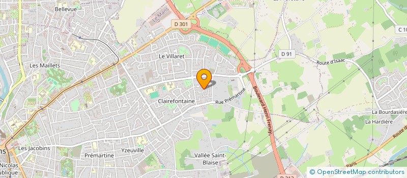 localisation de l'entreprise SCI KINOULOJ  LE MANS