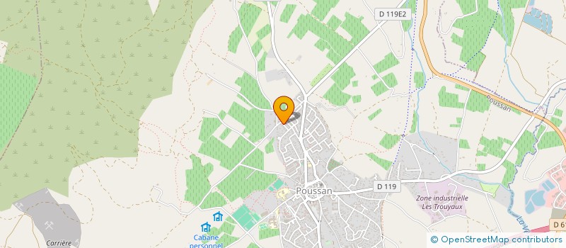 localisation de l'entreprise SCI KINOUS  BALARUC-LE-VIEUX