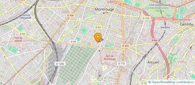 localisation de l'entreprise SCI KINOUX  MONTROUGE