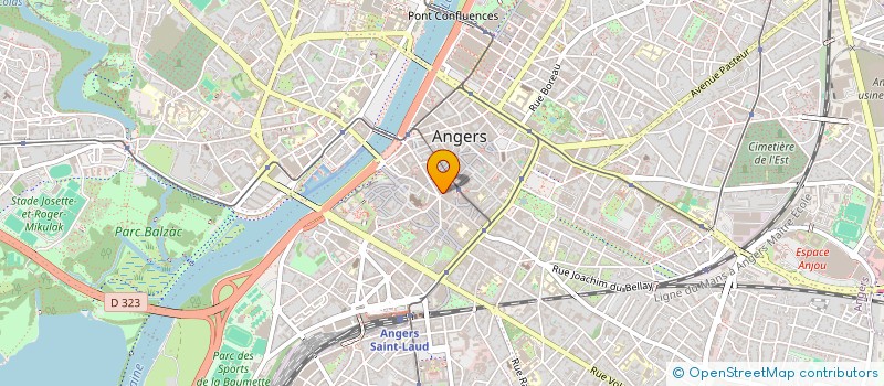 localisation de l'entreprise SCI KINVEST à ANGERS