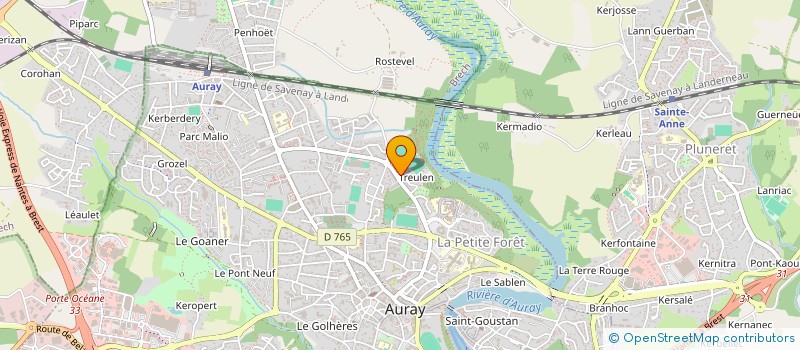 localisation de l'entreprise SCI KIPOD à AURAY