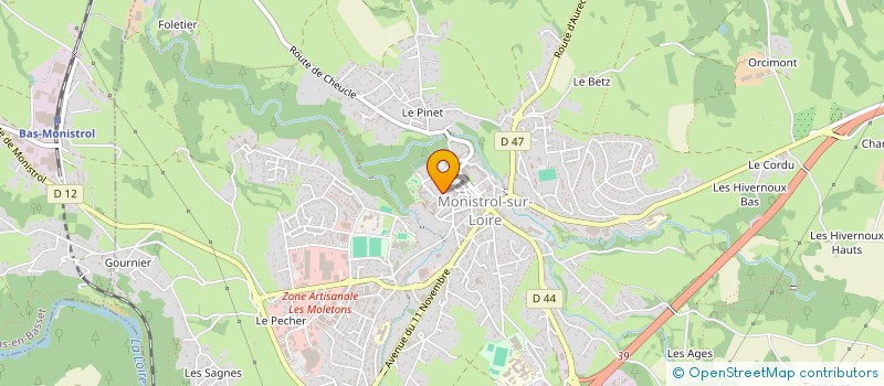 localisation de l'entreprise SCI KIRAN ET FILS  MONISTROL-SUR-LOIRE