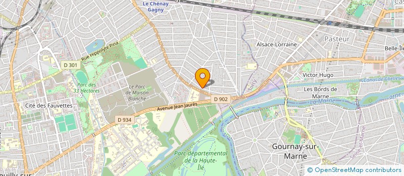 localisation de l'entreprise SCI KIRAT à GAGNY