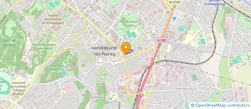 localisation de l'entreprise SCI KIRIS  VANDUVRE-LES-NANCY