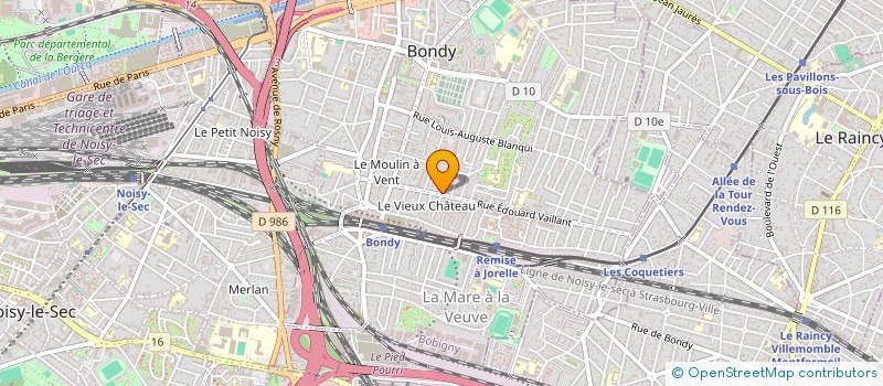 localisation de l'entreprise SCI KIRISHA  BONDY