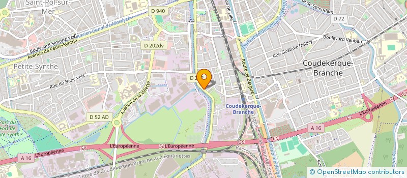 localisation de l'entreprise SCI KIRKET  COUDEKERQUE-BRANCHE