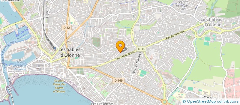 localisation de l'entreprise SCI KIROC à LES SABLES-D'OLONNE