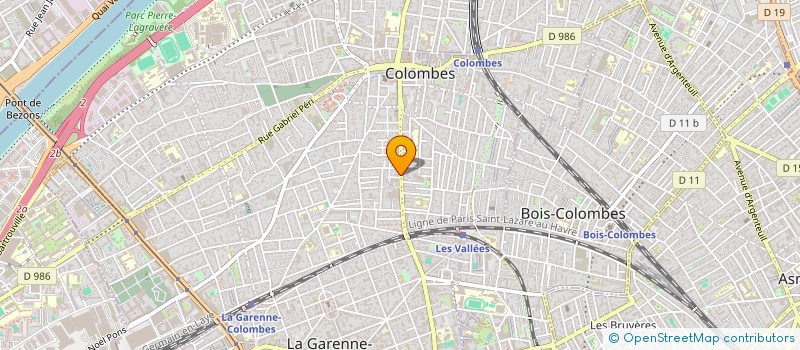 localisation de l'entreprise SCI KIS à COLOMBES