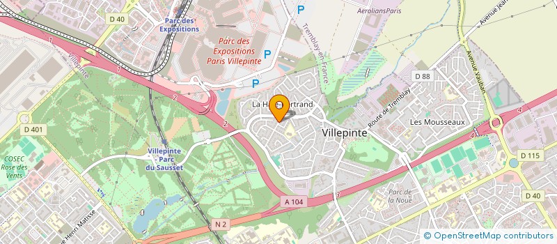 localisation de l'entreprise SCI KIS à VILLEPINTE