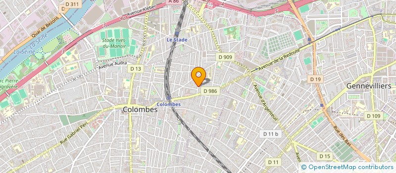 localisation de l'entreprise SCI KISCO à COLOMBES