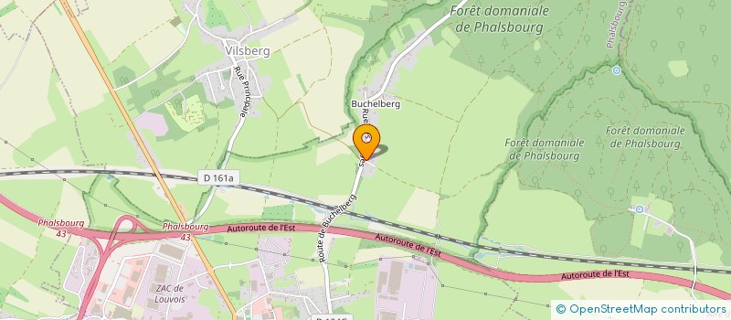 localisation de l'entreprise SCI KISS  PHALSBOURG