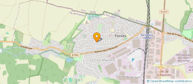 localisation de l'entreprise SCI KITENGE  FOSSES