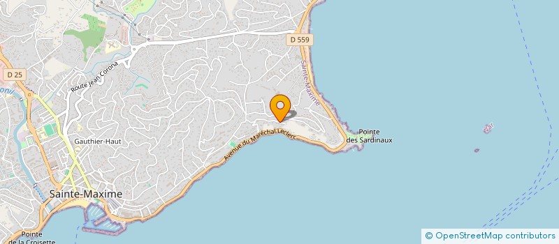 localisation de l'entreprise SCI KITHO  SAINTE-MAXIME