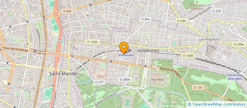 localisation de l'entreprise SCI KITMACHER à VINCENNES