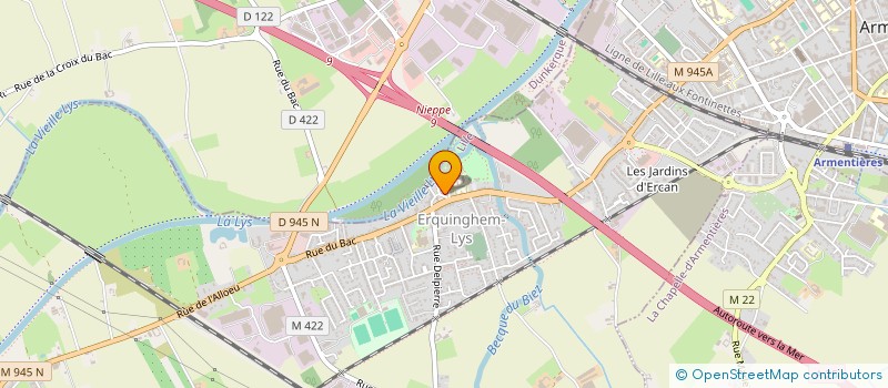 localisation de l'entreprise SCI KITUN EXPANSION  ERQUINGHEM-LYS