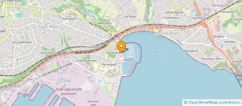 localisation de l'entreprise SCI KIWI  BREST