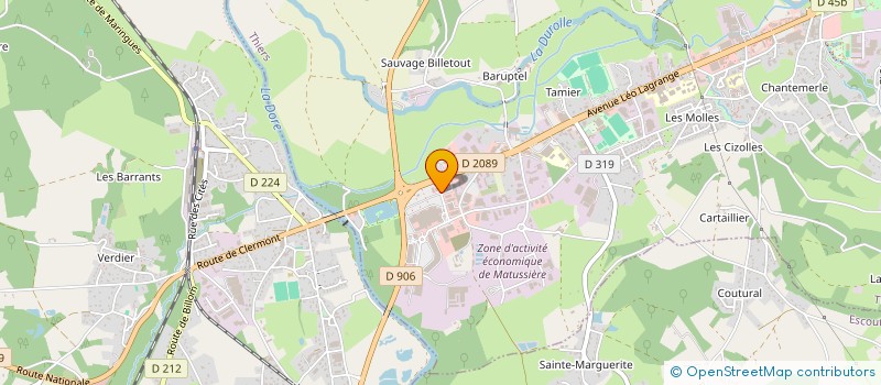 localisation de l'entreprise SCI KIWI I  THIERS