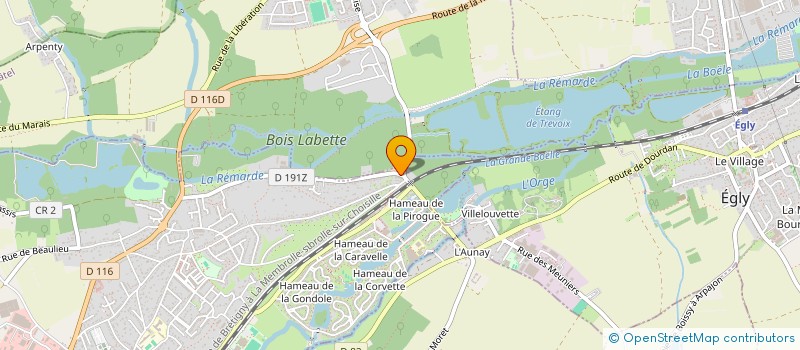 localisation de l'entreprise SCI KJ  BREUILLET