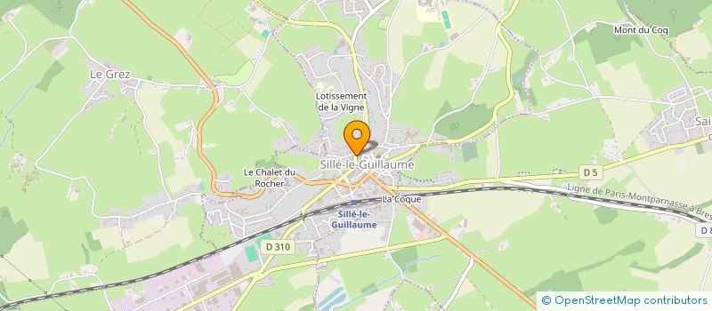 localisation de l'entreprise SCI KJ  SILLE-LE-GUILLAUME