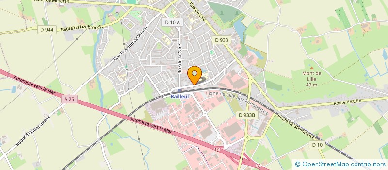 localisation de l'entreprise SCI KJFL à BAILLEUL