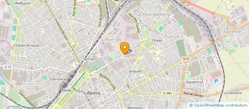 localisation de l'entreprise SCI KJO  REIMS