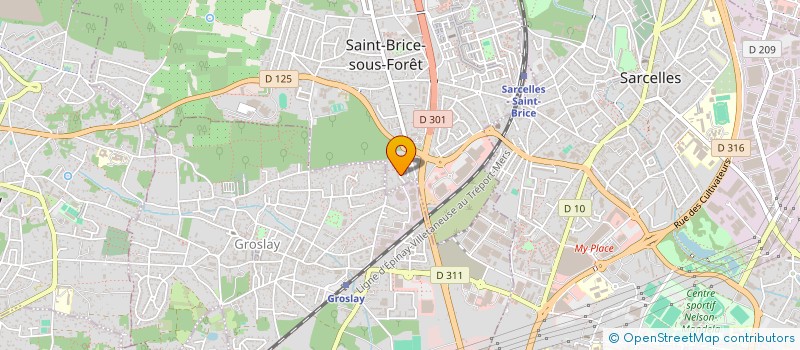 localisation de l'entreprise SCI KJS à SAINT-BRICE-SOUS-FORET