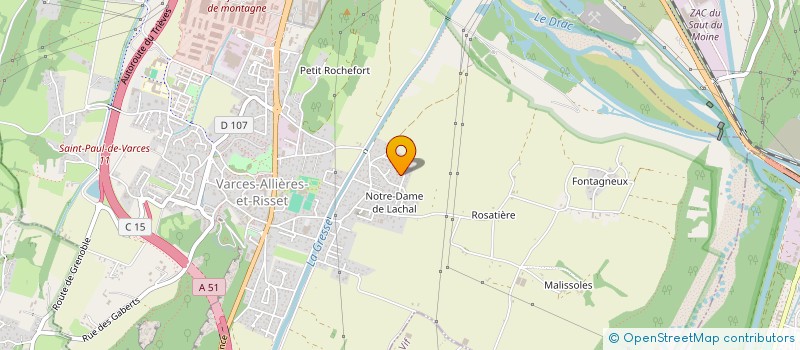 localisation de l'entreprise SCI KL à VARCES-ALLIERES-ET-RISSET