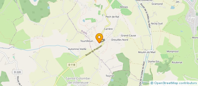 localisation de l'entreprise SCI KL  PUJOLS