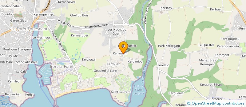 localisation de l'entreprise SCI KL  LA FORET-FOUESNANT