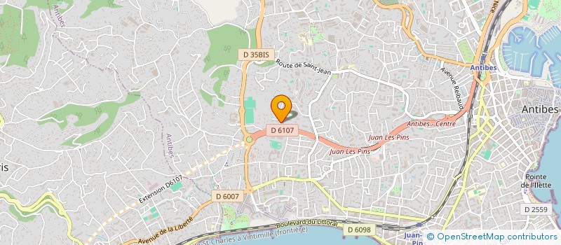 localisation de l'entreprise SCI KL1 à ANTIBES