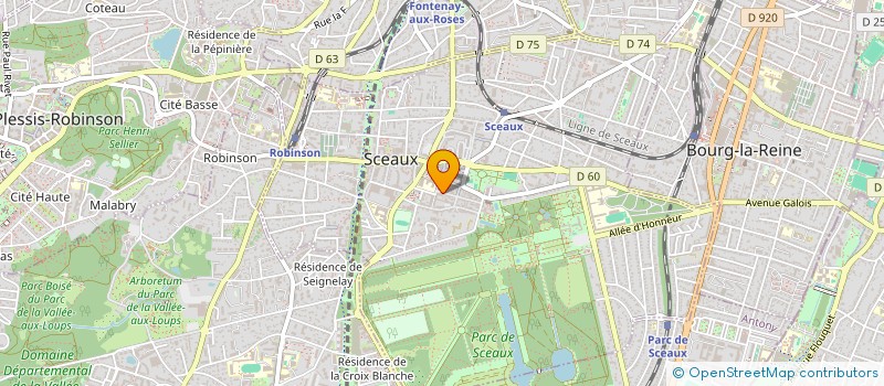 localisation de l'entreprise SCI KLA à SCEAUX